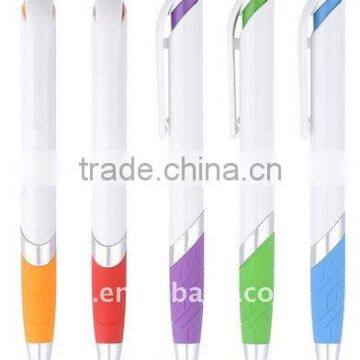 High quality colorful promotion ball pen with clip