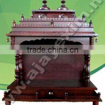 Decorative Wooden Double Type Pooja Mantap