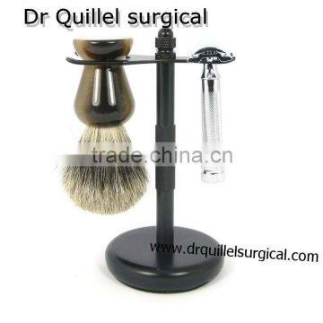 Shaving Brush Stand / Men Shaving Stands Set / Best Quality Badger Shaving Brush & Men Safety Razor Shaving Stand Set QUILLEL