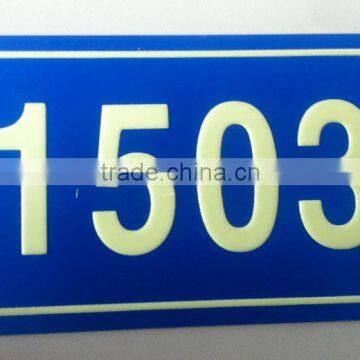 High Quality Aluminum Glow in Dark Door Sign photo-4