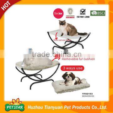 Removable Cushion Metal Chair Dog Bed