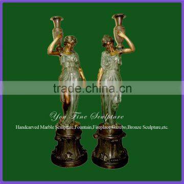 Casting Beautiful Lady Outdoor Garden Bronze Sculpture