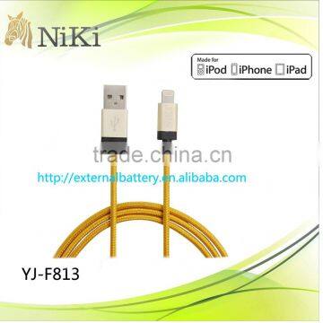 MFi updating usb cable fabric braiding from OEM factory for iphone related products