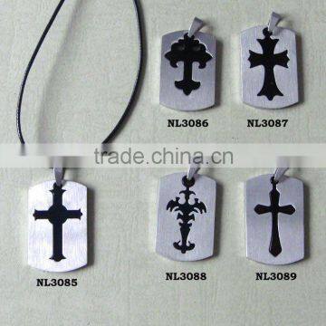 316L stainless steel cross pendant wholesale