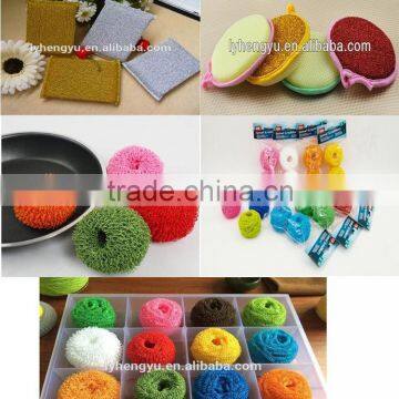 pot mesh bulk kitchen plastic sponge scourer