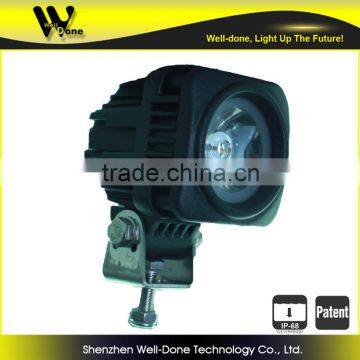 ISO9001 Certificated Factory Direct Offer Oledone Hot IP68 2.2" 10W Square Dirtbike LED Working Light