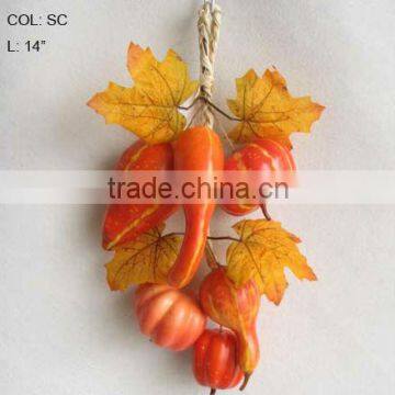 2014 Artificial Fruits Fake Pumpkin 14 inch Artificial Pumpkin String