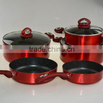 Aluminum 8pcs set cookware