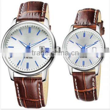 YBjapan movt water resistant,pair couple watches,stainless steel back quartz quality watches