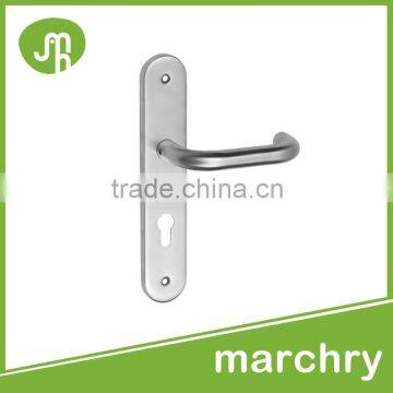 MH-0205C 304 Stainless Steel Door Handles on Backplate