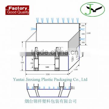 100% polypropylene PP woven big bag super sacks FIBC jumbo bag bulk bag with manufacturer price in shandong