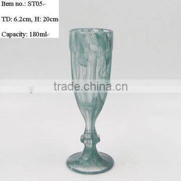 Alabaster Champagne Flute Glass for Home Deco and Holidays photo-3