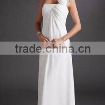 Last Dress Everning Dress Prom Dress Chiffon Halter-neck Floor-length Bridesmaid Dress With Lace