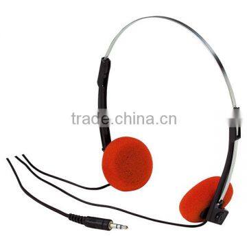 Stereo school Orange Lightweight Headphones