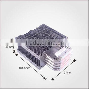 Aluminum heatsink heatpipe for cooling & fan,custom requirements are highly welcome