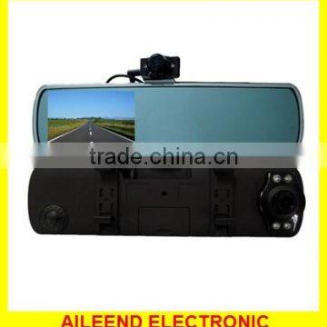 4.3" TFT LCD screen Dual Lens Car Rearview Mirror Car Video Recorder