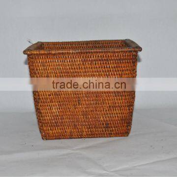 Rattan storage and laundry basket