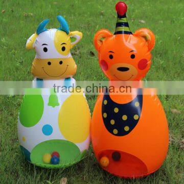 cow tumbler inflatable toy with logo printed for promotion