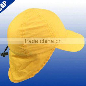 65% polyester 35% cotton UV 50+ protection promotional flap kids cap