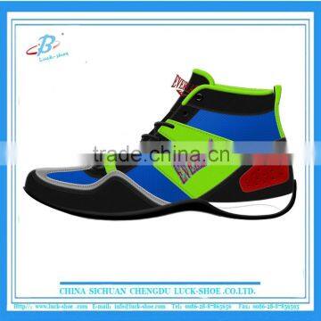 fashion shiny boxing shoe for women , high quality leather boxing shoe, hot sale boxing wresting shoe