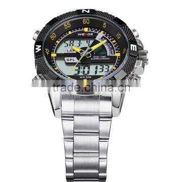 WEIDE WH1104-5 Latest Watches Design For Men Stainless Steel Watch Big Dial Mans Watch photo-3