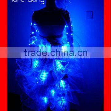 Remote Control Light Up Tutu Dress, Programmable Stage Costum Dance Jazz photo-2