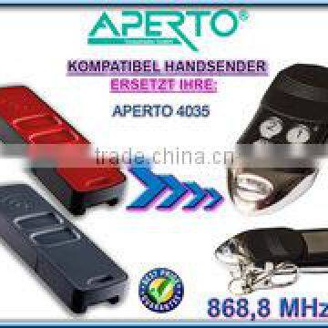 For APERTO 4035 remote control , APERTO garage door remote 868,8MHZ replacement