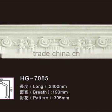 HG7085 PU Carving Cornice Mouldings/pu foam crown cornice moulding