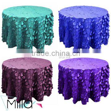 Taffeta petal table cloth