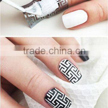 2016 hot design Green Color Nail art decoration pattern Nail stencil