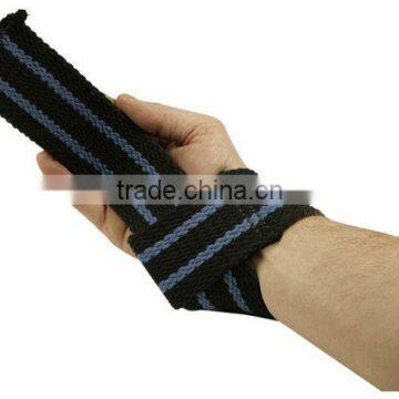 Cotton Weight Lifting Straps with Neoprene Padding on Wrist with your logo