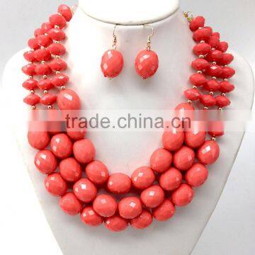 2015 New Fashion Beads Necklace Women Candy Colors Jewelry Wholesale photo-3