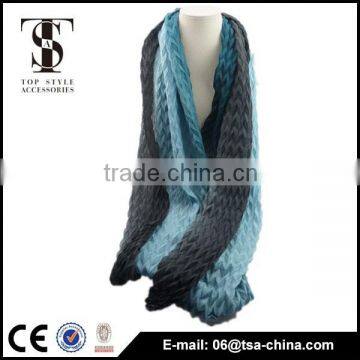 women fashion infinity gardient color scarf loop circle scarf