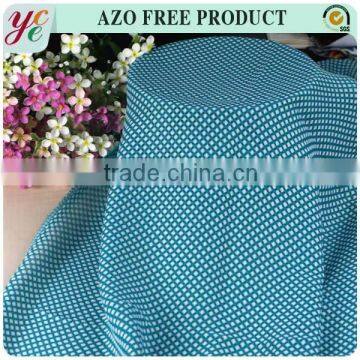 2016 fashion round circle pattern plain dobby polyester fabric