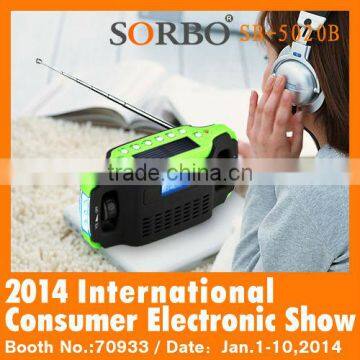 Digital Solar Desktop Radio Portable Home Radio