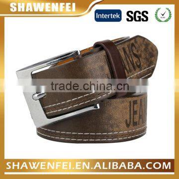 Manufacturer Adult Fancy Coat Man Belt With pu Genuine Leather