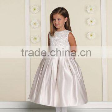 2015 Flower Girl Dress New Design & Wholesale Cheap Girl Party Dress & Ankle Length Chiffon Flower Girl Dress Girls Party Dress photo-5