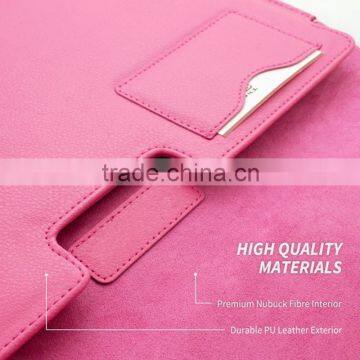 Hot Pink Card Slot Magnetic Leather Sleeve Case For Macbook Air 13 and Macbook Pro 13 With Retina,For Macbook Bag photo-4