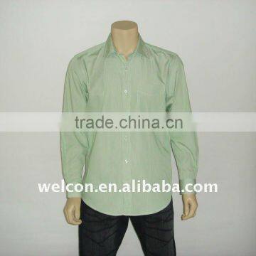 China OEM 100% cotton casual long sleeve popular shripe shirt