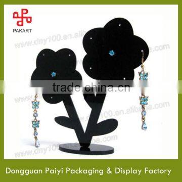 Eye catching beautiful flower shape acrylic earring jewelry display