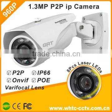 1.3mp ip camera 2.4MP HD 2.8-12mm Manual Zoom Lens poe ip zoom camera