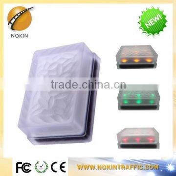 Decorated Solar Led Glass Brick ie Super Capacitor 6PCS Led Quantity Solar Brick Light for Decoration photo-3