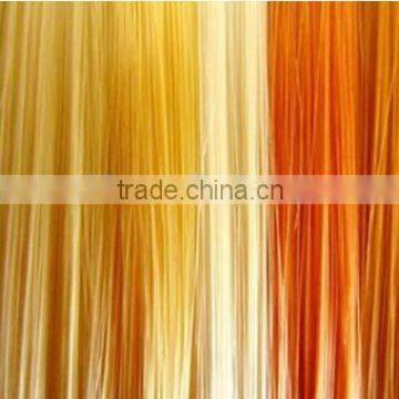 4 Tone Color Yellow Color Synthetic Fibre Long Straight Hair/Hiar Extension/Cilp in hair