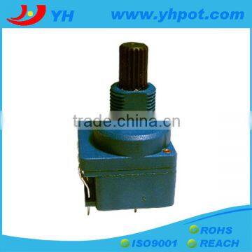 jiangsu 17mm high power 10A rotary 50 ohm dimmer potentiometer with switch