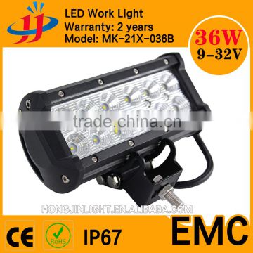 high lumens suv 7 inch led spotlight 4x4 offroad 36w led light bar