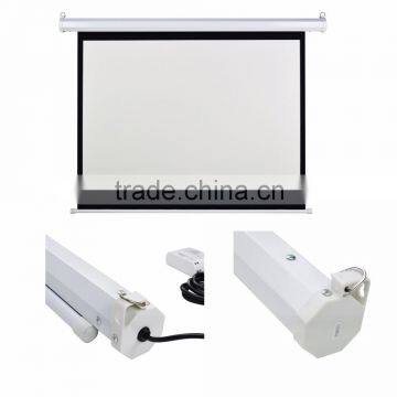 Newest 120" inch 16:9 motorized screen Matte White for DLP LCD home cinema projector beam projection screen