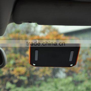 5600mah ultra thin yellow travle bus solar window charger with flashlight