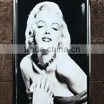 decorative metal wall plates,edge folded tin metal sign