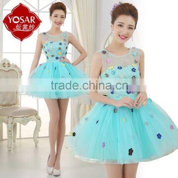 ice blue color removable tulle overskirt wedding dress