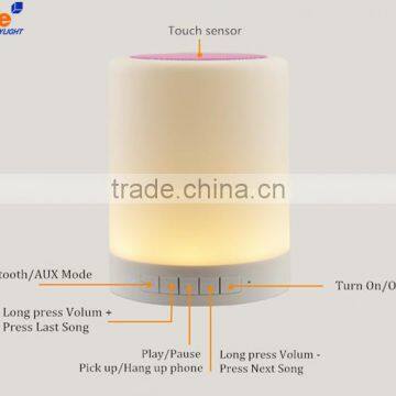 Motion Sensor LED Night Light With Bluetooth Speaker Promotional Gifts Bedtime Story Speaker Bedside Lamp photo-5